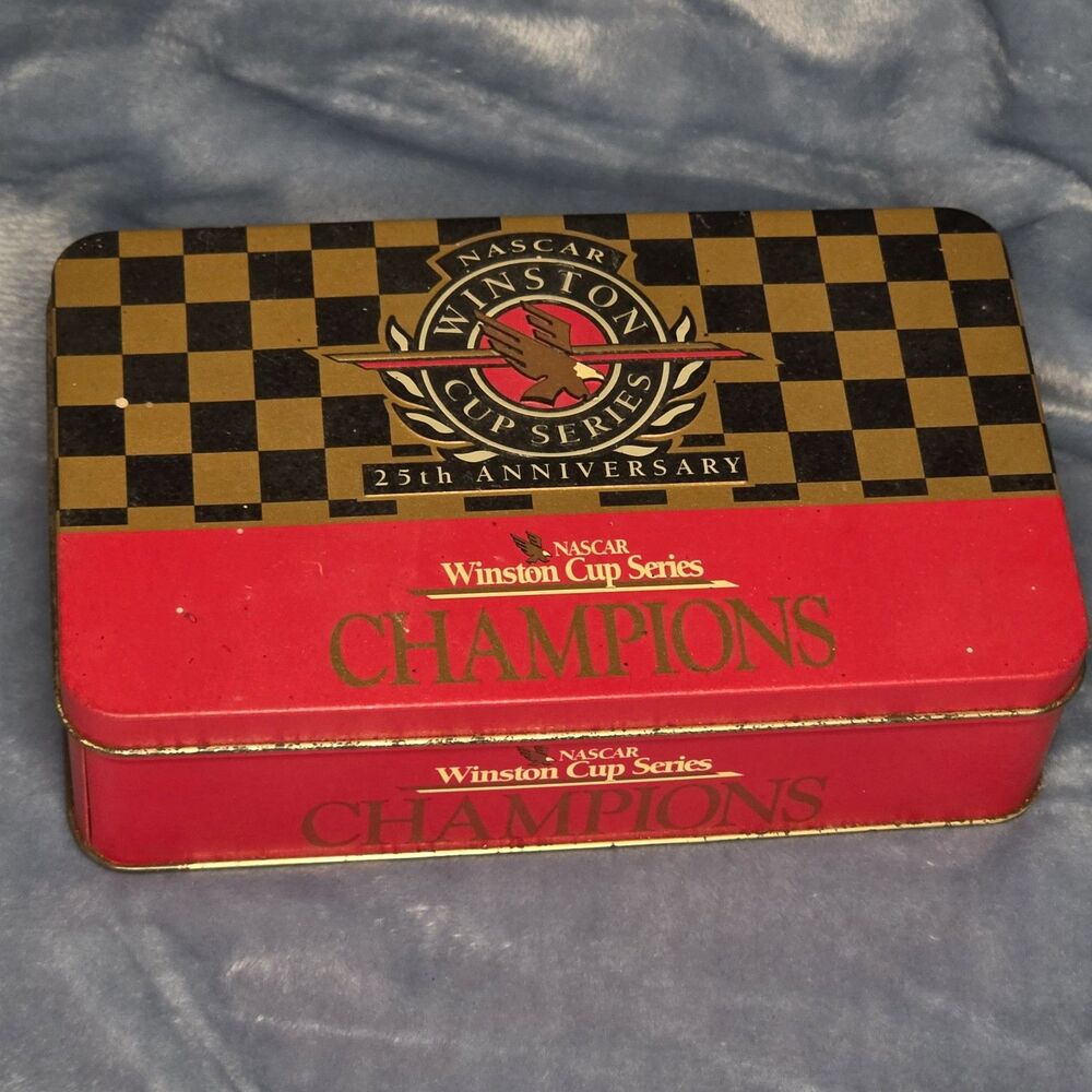Vintage 1994 NASCAR Winston Cup Champions 25th Anniversary Matchbooks & Tin